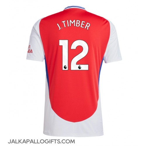 Arsenal Jurrien Timber #12 Kotipaita 2024-25 Lyhythihainen